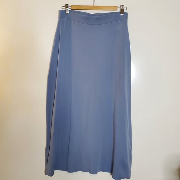 Peruvian Connection light blue Pima cotton maxi skirt  In excellent condition - Picture 3 of 9